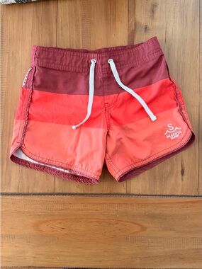 Seaesta Surf Kids' Red Gradient Swim Trunks size 6